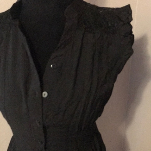 American Rag Victorian lace button down mini dress - Picture 2 of 5